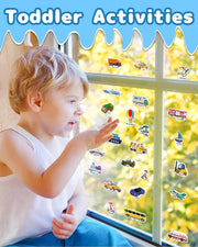 Benresive Reusable Sticker Book, Travel Stickers for Kids, Boys Girls Gift
