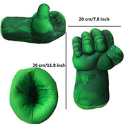 NuGeriAZ Superhero Hands for Kids Smash Punches Gloves Toy Children's Plush Boxing Glove Set Kids Cosplay Costumes for Boy Christmas Birthday Gift(Green A)