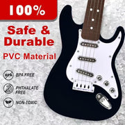 16 inch Guitar Musical Instrument Toy for Kids Boys Girls, 4 Strings Mini Guitar with Strap for Toddlers/ Beginner/ Children (Black)