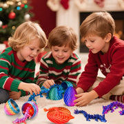 3D Printed Animals Dragon Toys Eggs, Christmas Stocking Stuffers for Kids | Birthday Gifts for Teen Girls Boys 4PCS Mini Crystal Dragon Toys for Ages 8-13 Year Old Easter Basket Fillers Essentials