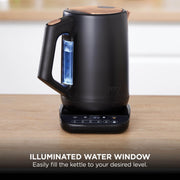 Ninja Perfect Temperature 1.7L Kettle, Rapid Boil, Black & Copper KT200UKCP | Temperature Control kettle with 6 preset temperatures for green tea, coffee and more. LED display & Temperature Hold mode.
