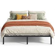 VASAGLE King Metal Bed Frame, 14 Inches Tall, 1100 lb Weight Capacity | Heavy-Duty Platform Bed, No Box Spring Needed, Under-Bed Storage, Mattress Retainers, Easy Setup, URMB654BD02S