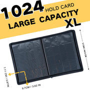 1000+ Pockets Trading Card Binder (Black)
