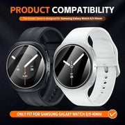 Suoman 4-Pack for Samsung Galaxy Watch 9/8 40mm Screen Protector | HD-Clear Hardness Tempered Glass Protective Film for Samsung Galaxy 40 mm Smartwatches [Anti-Scratch]