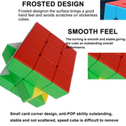 Giant Magic Cube 3x3, 18CM Extra Large Stickerless Puzzle Cube for All Ages | Stress Relief Educational Toy, Collectible Cube, Novelty Birthday Christmas Gift for Kids, Teens & Adults
