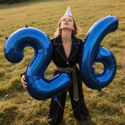 40 Inch Navy Blue Number 2 Balloons Foil Digital Helium Number Balloons | for 2nd 12 23 24 25 Birthday Anniversary Wedding Party Decorations,Jumbo Helium Balloon Giant Large Digital Balloon