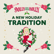 Dolly on the Holly Plush Doll - Holiday Dolly Parton Mantel Doll | Dolly Parton Plush Elf Collectible with Removable Red Dress, Santa Hat, Microphone and Guitar Accessories