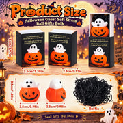60 Sets Halloween Party Favors Ghost in Pumpkin Gifts Stuffers for Adults | Ghost in Pumpkin Stress Balls with Boxes, Bulk Halloween Trinkets, Office Classroom Prizes, for Coworkers Friends Students