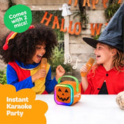 Move2Play, Halloween Karaoke Machine for Kids | Includes Spooky Songs | 2 Microphones | Connect with Bluetooth for 3, 4, 5, 6, 7+ Year Olds | Toy for Girls & Boys | Halloween