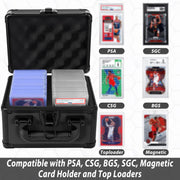 Graded Card Case, Trading Card Storage Box for Sports Cards Slab Holder
