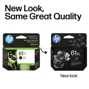 HP 61XL Black High-Yield Ink | Works with DeskJet 1000, 1010, 1050, 1510, 2050, 2510, 2540, 3000, 3050, 3510; Envy 4500, 5530; OfficeJet 2620, 4630 | C0PA4AN
