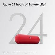 Beats Pill - Portable Bluetooth Speaker - Up to 24H Battery Life, Water Resistant, Bluetooth, Apple & Android Compatible, Seriously Loud Sound for Home, Outdoor and Travel – Statement Red