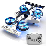 Remote Control Airplane Car Toys for Kids Ages 4-6-8-10-12, 2-In-1 Foam RC Plane Car Jet Mini Drone, Racing Car Stunt Plane Toys for Kids Boys Beginners 4 5 6 7 8 9 10 Year Olds Indoor Outdoor Playing