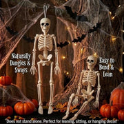 Halloween Decorations Hanging Small Skeletons: 2PCS 16Inches