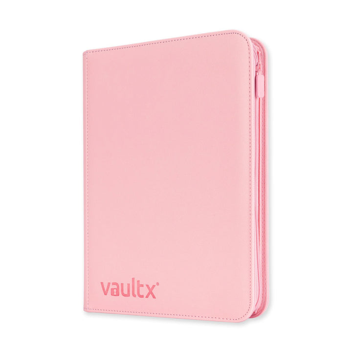 Vault X 9 Pocket Zip Trading Card Binder 360 Cards Exo-Tec (Pink) | Holds 360 standard-size TCG cards in 20 side-loading 9-pocket pages. Padded, water-resistant Exo-Tec cover.