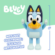 Bluey Game Hide and Seek Figure, Articulated, Musical Kids Figurines with Dance Mode, Interactive Play Toddler Figurine Toys for Ages 3+