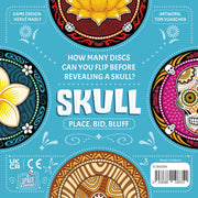 Asmodee Skull Bluffing & Bidding Party Game, 3-6 Players Ages 10+ | For bluffing fans, read and out-bid rivals, No luck, just pure psychology and nerve, Portable discs travel to any game night