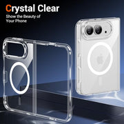 Temdan Magnetic for iPhone Duo Case, Compatible with Magsafe, Clear