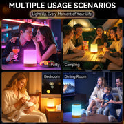 Auxmir Night Light, 3000mAh Rechargeable, Touch Dimmable LED Bedside Lamp