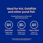 Kaytee Koi's Choice Floating Fish Food for Koi, Goldfish & Pond Fish | Supports growth. Fish food pellets for all seasons. 35% protein, fish meal first, highly digestible koi food