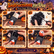 60 Sets Halloween Party Favors Ghost in Pumpkin Gifts Stuffers for Adults | Ghost in Pumpkin Stress Balls with Boxes, Bulk Halloween Trinkets, Office Classroom Prizes, for Coworkers Friends Students