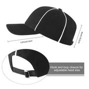 Geyoga 3 Pcs Halloween Referee Costume Set for Men Women | Adult Referee Shirt, Official Black and White Stripe Ref Umpire Jersey, Hat Whistle, Football Basketball, Sports Uniform