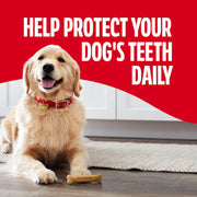 Milk-Bone Brushing Chews Large Daily Dental Dog Treats, 33.7 oz Bag | 25 treats, chicken flavored, VOHC accepted dental chews, helps clean teeth and freshen breath, for large dogs 50 lbs and up