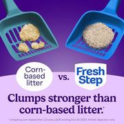 Fresh Step Advanced Simply Unscented Multi Cat Clumping Cat Litter, 18.5 lb | Formulated with No Added Dyes or Fragrances, Ammonia Block Technology, Low Dust, Compatible with Most Automatic Litter Boxes