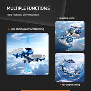 Remote Control Airplane Car Toys for Kids Ages 4-6-8-10-12, 2-In-1 Foam RC Plane Car Jet Mini Drone, Racing Car Stunt Plane Toys for Kids Boys Beginners 4 5 6 7 8 9 10 Year Olds Indoor Outdoor Playing