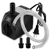 PULACO 400GPH Submersible Pump with 5 ft Tubing | 1500L/H 25Watt durable fountain water pump for Pond Fountain, Aquariums Fish Tank, Statuary, Hydroponics