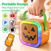 Move2Play, Halloween Karaoke Machine for Kids | Includes Spooky Songs | 2 Microphones | Connect with Bluetooth for 3, 4, 5, 6, 7+ Year Olds | Toy for Girls & Boys | Halloween