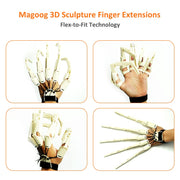 Magoog Halloween Articulated Fingers with Gloves, “Halloween Fever”, Cosplay Costume Prop