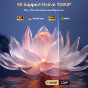 Projector Built-in Google TV/APPs 4K AI Auto Focus, Voice Control