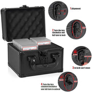Graded Card Case, Trading Card Storage Box for Sports Cards Slab Holder
