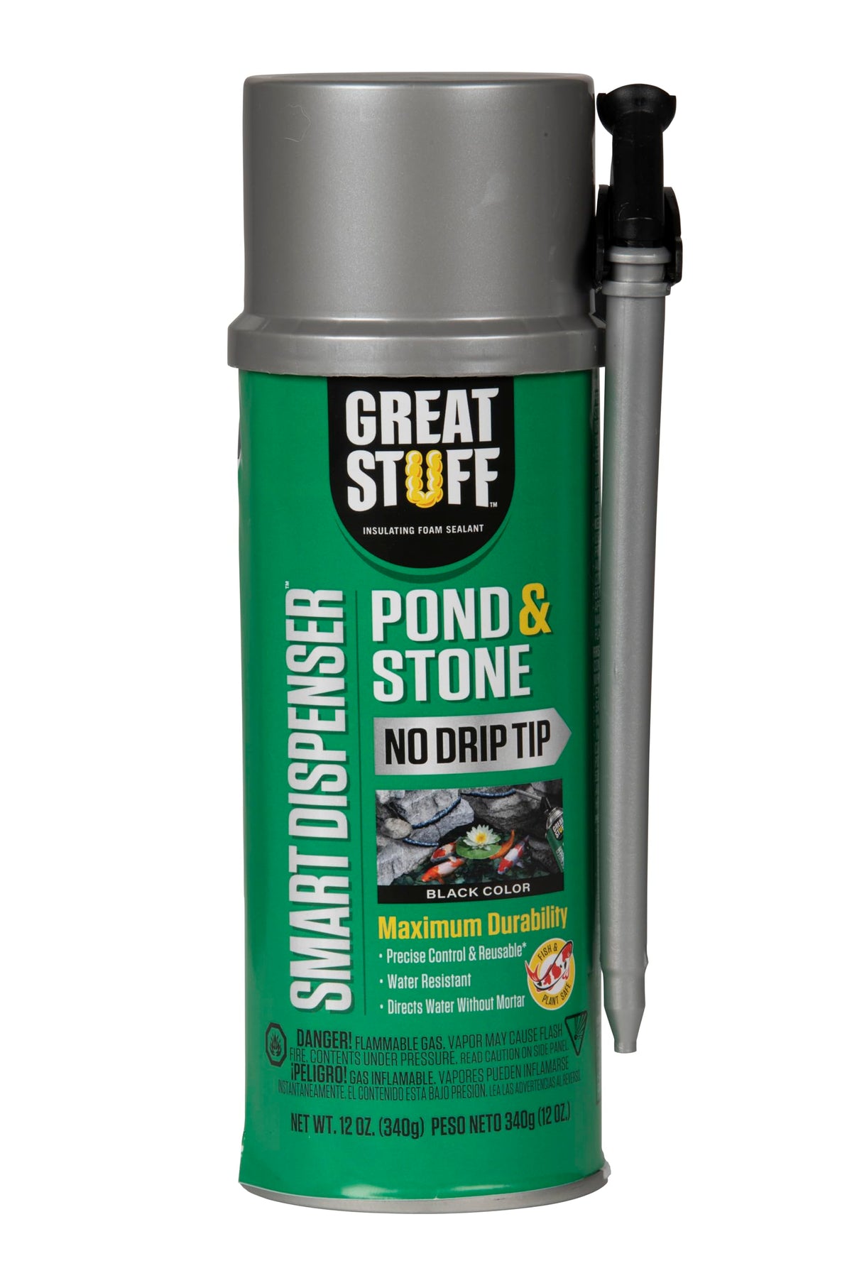 Great Stuff 99112849 Smart Dispenser Pond & Stone, 12 oz, Black