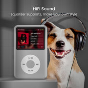 64Gb Mp3 Player with Bluetooth Y1 Portable Music Digital Players Supports Playlist Audiobook Video Nice Gadget for Kids Silver