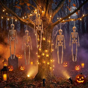 Halloween Decorations Hanging Small Skeletons: 2PCS 16Inches