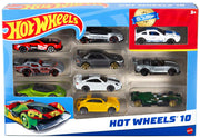 ​Hot Wheels 10-Pack (Styles May Vary​) | Multipack of 10 of Toy Trucks & Cars in 1:64 Scale, Instant Collection for Kids and Collectors (Amazon Exclusive)