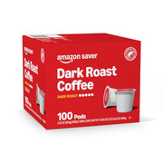 Amazon Brand - Happy Belly Dark Roast Coffee Pods, Compatible with Keurig 2.0 K-Cup Brewers, 100 Count
