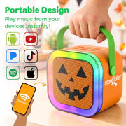 Move2Play, Halloween Karaoke Machine for Kids | Includes Spooky Songs | 2 Microphones | Connect with Bluetooth for 3, 4, 5, 6, 7+ Year Olds | Toy for Girls & Boys | Halloween