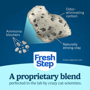 Fresh Step Advanced Simply Unscented Multi Cat Clumping Cat Litter, 18.5 lb | Formulated with No Added Dyes or Fragrances, Ammonia Block Technology, Low Dust, Compatible with Most Automatic Litter Boxes