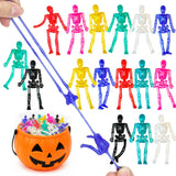 Halloween Stretchy Skeleton Toys 24-60 PCS, Party Favors Gifts for Kids