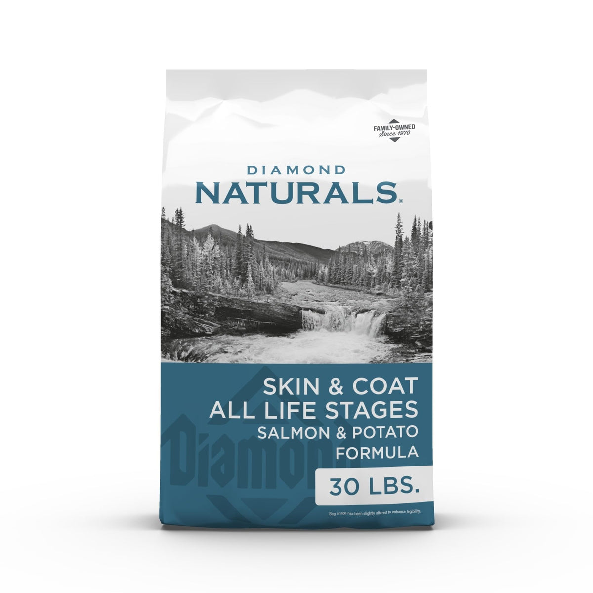 Diamond Naturals Skin & Coat Puppy, Adult & Senior Dry Dog Food Salmon 30lb | Real Salmon & Potato | Omega Fatty Acids Help Support Healthy Skin & Shiny Coat | Guaranteed Probiotics & Superfoods