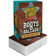 Lyrically Correct Boots & Ballads ’90s & 2000s Country Music Trivia Game | ’90s & 2000s Country Music Trivia Fun Card Game for Adults, Family Game Nights, Parties, BBQs, Road Trips & Music Lovers