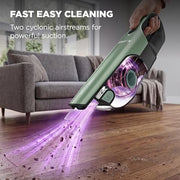Shark UltraCyclone Pro Cordless Handheld Vacuum, Black/Green, CH901 | Powerful Suction, Handheld Vacuum for Car & Home, Crevice Tool, Scrubbing Brush, Lightweight, XL Dust Cup