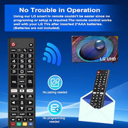 【Pack of 2】 for LG TV Remote Control Replacement AKB75095307