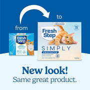 Fresh Step Advanced Simply Unscented Multi Cat Clumping Cat Litter, 18.5 lb | Formulated with No Added Dyes or Fragrances, Ammonia Block Technology, Low Dust, Compatible with Most Automatic Litter Boxes