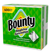 Bounty Paper Napkins, White, 400 Count