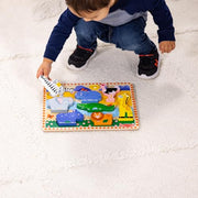 Melissa & Doug Safari Animals Wooden Chunky Puzzle 8-Piece Set | 8 Chunky Wooden Puzzle Pieces, Safari Animals, Skill Building Matching Pretend Play, Toddler Learning Toys for Kids, Ages 2+