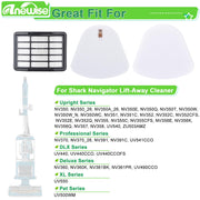 Anewise Filter Replacement for Shark Navigator Lift Away Deluxe Professional Vacuum ZU503AMZ NV350 NV351 NV352 NV355 NV357 NV360 NV370 UV440 UV540, Parts XFF350 & XHF350, 1 HEPA + 2 Pre-Felt Filters
